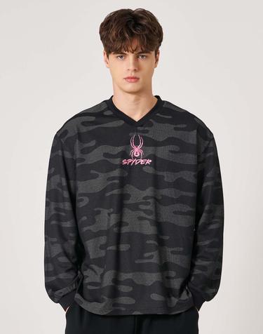 [스파이더] 공용 IRON PINK 럭비티 SPKFCNRL202MBLK