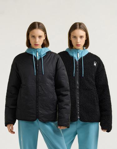 [스파이더] 공용 플리스 리버시블 점퍼 SPHWCNJK306UBLK