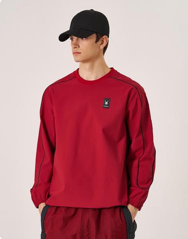 [스파이더] 남성 웜업 스트레치 우븐 맨투맨 티셔츠 SPLPCNRL202MBGD