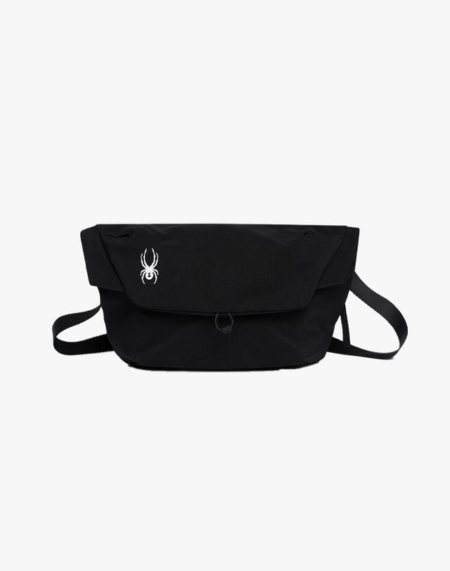 스파이더 [스파이더] 공용 데일리 플랩 4.7L 크로스백 SPLFBNBG205MBLK 착용컷