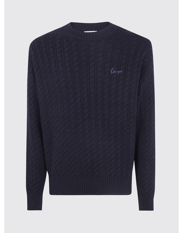 겐조 [해외직구] 겐조 KENZO 시그니처 케이블 니트 점퍼 FG65PU8123LK 99J B0442034752 착용컷