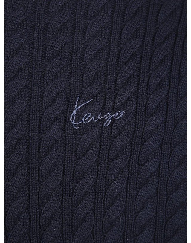 겐조 [해외직구] 겐조 KENZO 시그니처 케이블 니트 점퍼 FG65PU8123LK 99J B0442034752 착용컷