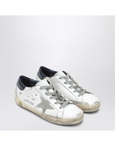 [해외직구] 26 S/S 골든구스 슈퍼스타 스니커즈 인 WHITENAVY 블루 (KIDS ) GYF00102F000414-10303 B0051866792