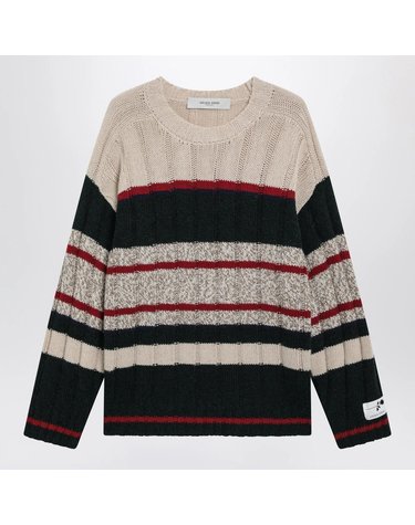 [해외직구] 26 F/W 골든구스 멀티컬러 스트라이프 점퍼 인 알파카 블렌드 GMP02833P002671-82748 B0052284469