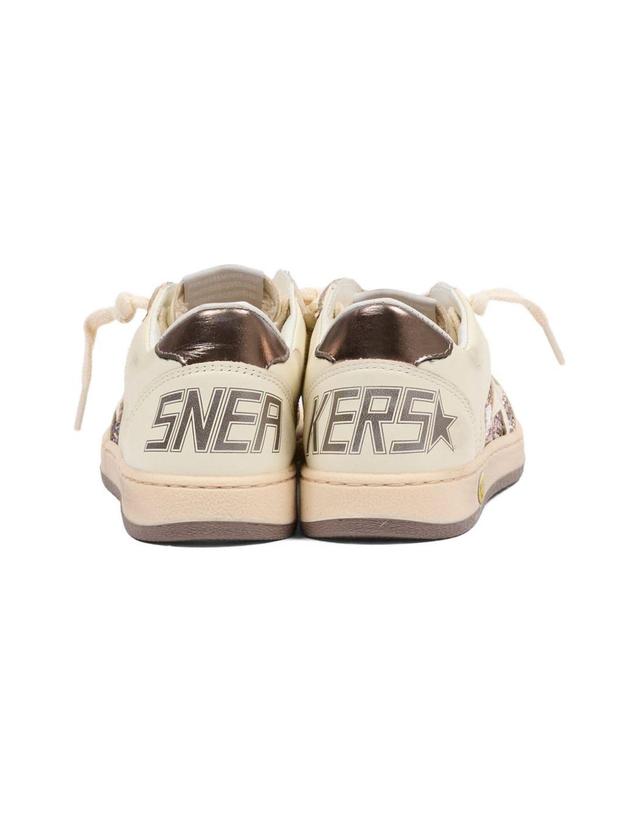 골든구스 [해외직구] 골든구스 베이지 LETHER 스니커즈 (KIDS 상품) GJF00327F00804982179 B0301925458 착용컷
