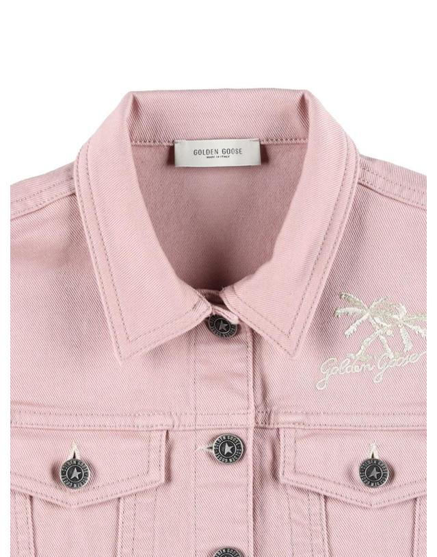 골든구스 [해외직구] 25 S/S 골든구스 슬리브리스 데님 베스트 (KIDS 상품) GKP02213K_P00193425235 B0041617579 착용컷