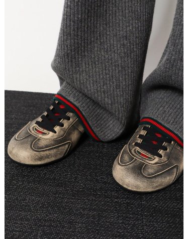[해외직구] 26 S/S 구찌 GUCCI SHIFT DELAVE 레더 스니커즈 857016AAF0E1086 B0651871177