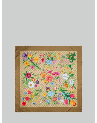 [해외직구] 26 F/W 구찌 실크 트윌 까레 WITH GG 프린트 8747693G0019965 B0022326922