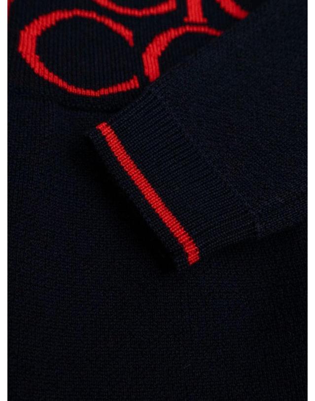 구찌 [해외직구] 24 F/W 구찌 B LS 드레스 WO GUCCI 자카드 ULTRAMARINERED (KIDS 상품) 788080B_XKD6Q4025 B0041541117 착용컷