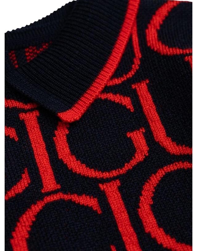 구찌 [해외직구] 24 F/W 구찌 B LS 드레스 WO GUCCI 자카드 ULTRAMARINERED (KIDS 상품) 788080B_XKD6Q4025 B0041541117 착용컷
