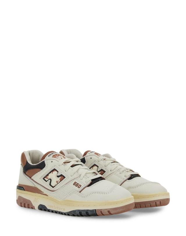 뉴발란스 [해외직구] 24 S/S 뉴발란스 스니커즈 550 BB550VGC_OFFWHITE/BROWN B0041542191 착용컷