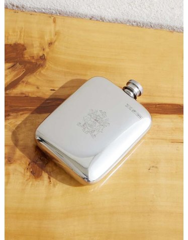 [해외직구] 던힐 ARMORIAL 엔그레이브 실버톤 FLASK DU26RTF2105 B0082325737