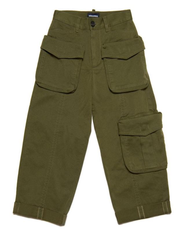디스퀘어드2 [해외직구] 23 F/W 디스퀘어드2 카고 팬츠 (KIDS 상품) DQ1914K_D0093DQ563 B0041929462 착용컷