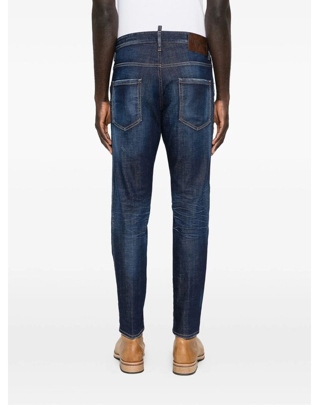 디스퀘어드2 [해외직구] 디스퀘어드2 블루 코튼 데님 진 S74LB1929D30010470 B0302362733 착용컷