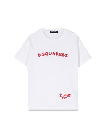 [해외직구] 23 S/S 디스퀘어드2 MC 로고 티셔츠 (KIDS 상품) DQ1571K_D0A3VDQ100 B0041487152