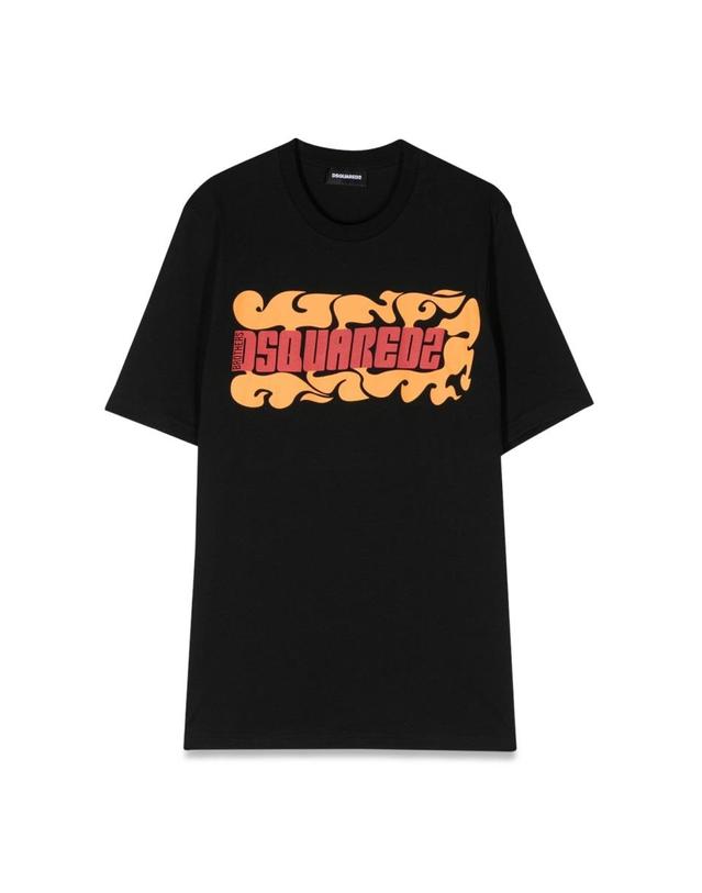 디스퀘어드2 [해외직구] 23 S/S 디스퀘어드2 MC 슬라우치 핏 티셔츠 (KIDS 상품) DQ1627K_D0A3ZDQ900 B0041487155 착용컷
