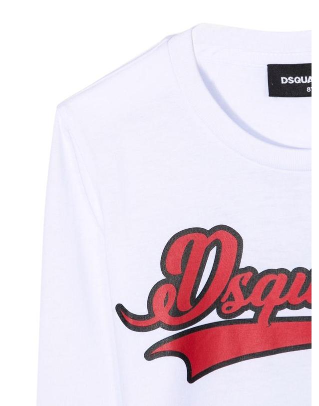 디스퀘어드2 [해외직구] 21 F/W 디스퀘어드2 티셔츠 (KIDS 상품) DQ0509K_D00MMDQ100 B0041541383 착용컷
