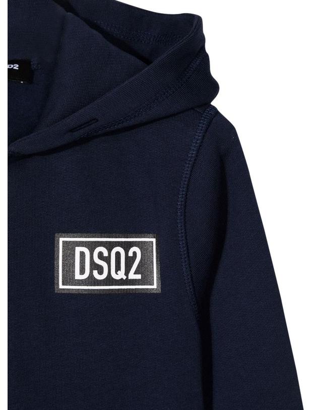 디스퀘어드2 [해외직구] 21 F/W 디스퀘어드2 릴렉스 맨투맨 (KIDS 상품) DQ0540K_D001HDQ875 B0041541400 착용컷