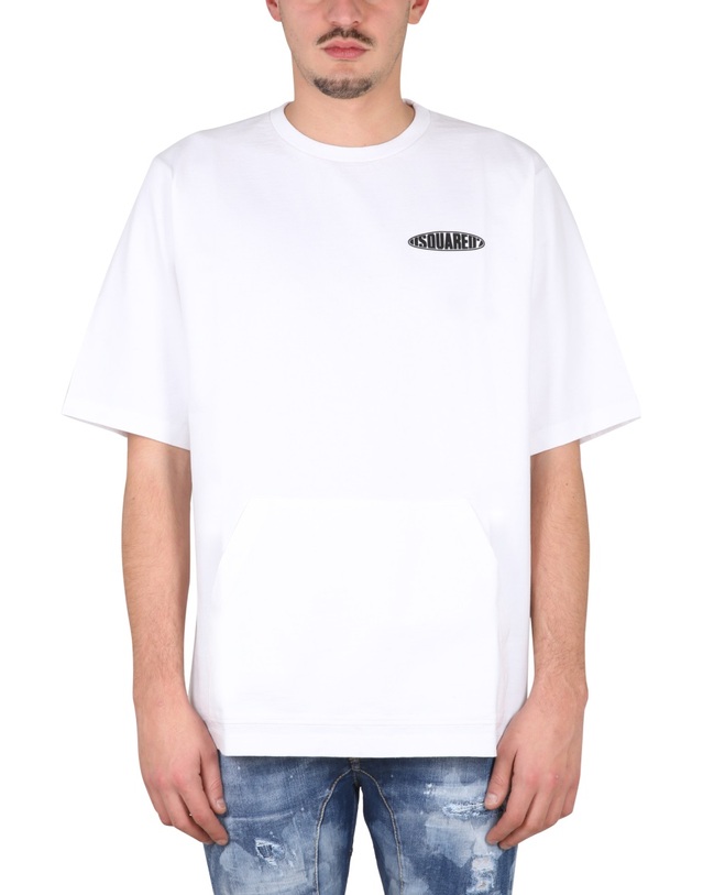 디스퀘어드2 [해외직구] 23 S/S 디스퀘어드2 서프 보드 스케이터 티셔츠 S74GD1077_S23851100 B0040197258 착용컷