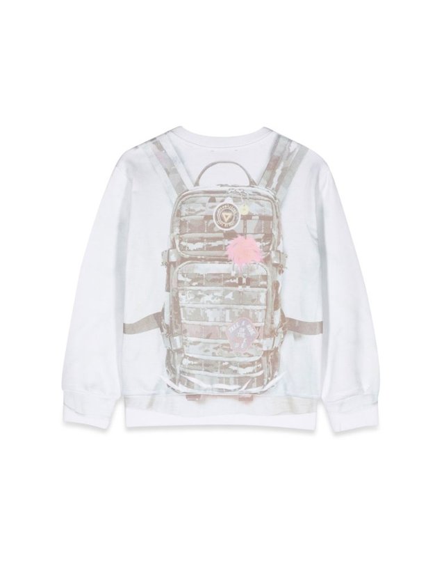 디젤 [해외직구] 23 S/S 디젤 SAFFY 오버추어 크루넥 맨투맨 (KIDS 상품) J01109K_KYAVWK100 B0040208413 착용컷