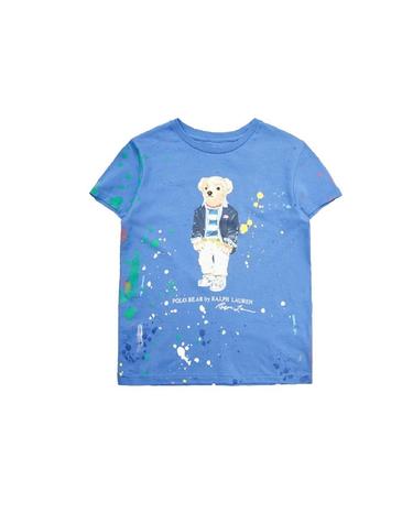 [해외직구] 22 S/S 폴로 랄프로렌 페인트 보이 베어 티셔츠 (KIDS 상품) 311868484B_002LBLUE B0041849914