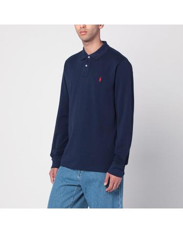 [해외직구] 25 F/W 폴로 랄프로렌 블루 코튼 폴로 커스텀 슬림핏 710680790046CO-NN B0051853384
