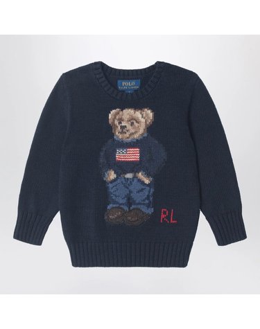 [해외직구] 26 S/S 폴로 랄프로렌 네이비 블루 폴로 베어 코튼 스웨터 (KIDS ) 322668286002CO-HN B0051885609