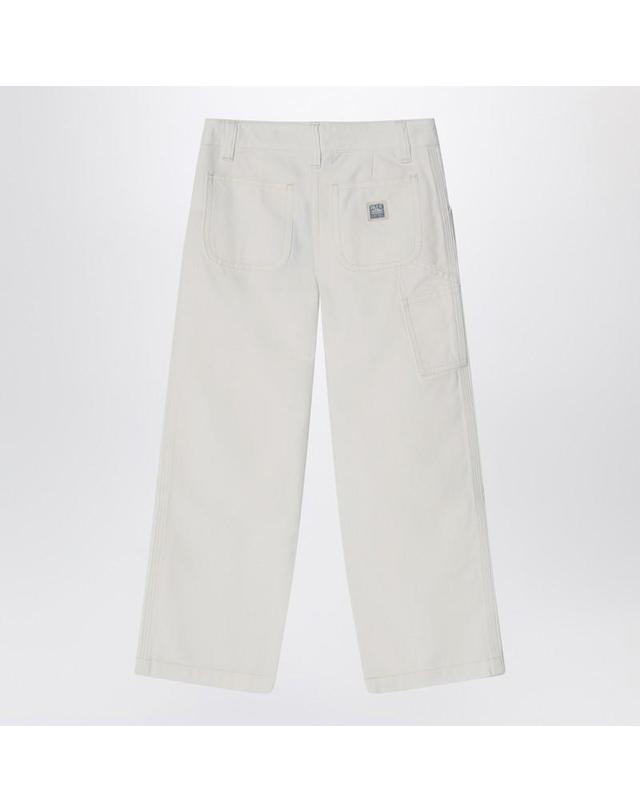 폴로 랄프로렌 [해외직구] 25 S/S 폴로 랄프로렌 화이트 코튼 트라우저 (KIDS ) 313957584DE-PW B0051854963 착용컷