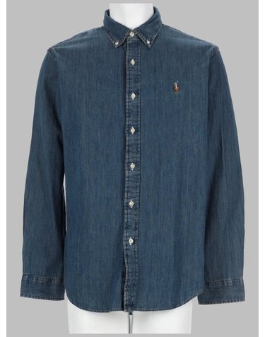 [해외직구] 26 F/W 폴로 랄프로렌 와이셔츠 콘 로고 710792043_001DENIM B0042184384