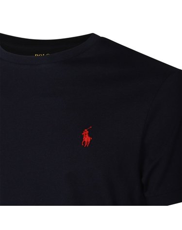 [해외직구] 폴로 랄프로렌 다크 블루 코튼 티셔츠 710680785004 B1042206541