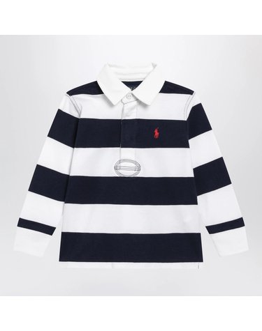 [해외직구] 26 F/W 폴로 랄프로렌 네이비 블루화이트 스트라이프 코튼 폴로 셔츠 (KIDS ) 322932280001CO-WC B0052249980