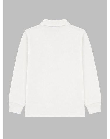 [해외직구] 26 F/W 폴로 랄프로렌 폴로 A MANICA LUNGA 콘 로고 자수 (KIDS 상품) 322703634K_013WHITE B0042257628