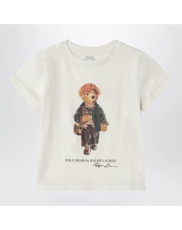 [해외직구] 26 F/W 폴로 랄프로렌 CREAMCOLORED 폴로 베어 코튼 티셔츠 (KIDS ) 322B27298002CO-EC B0052306895