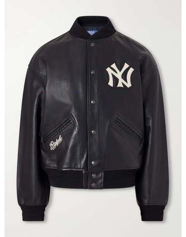 [해외직구] 폴로 랄프로렌 MLB APPLIQUED 레더 발시티 자켓 710B27168 B0082328481