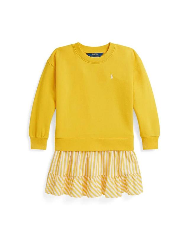 폴로 랄프로렌 [해외직구] 26 S/S 폴로 랄프로렌 드레스 WITH 로고 (KIDS 상품) 312A96138K_002RACINGYELLOW B0041923978 착용컷