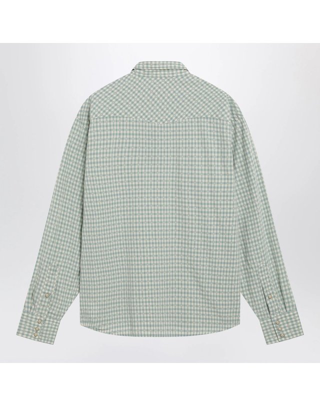 폴로 랄프로렌 [해외직구] 26 S/S 폴로 랄프로렌 WHITEGREEN 클래식핏 MADRAS 웨스턴 셔츠 710P08235001LI-OW B0051969509 착용컷