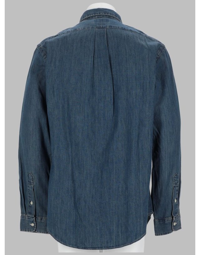 폴로 랄프로렌 [해외직구] 26 F/W 폴로 랄프로렌 와이셔츠 콘 로고 710792043_001DENIM B0042184384 착용컷