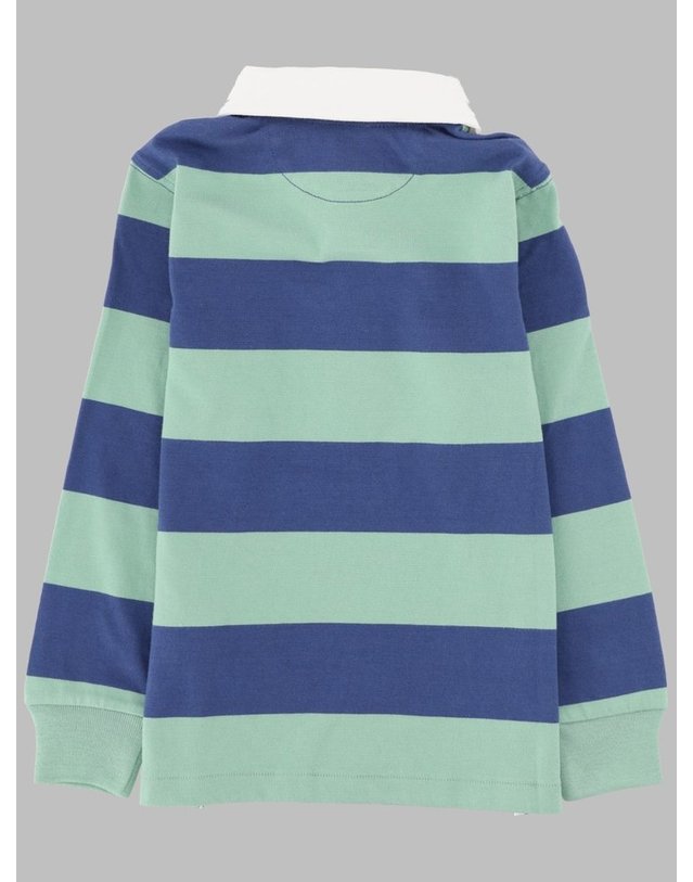 폴로 랄프로렌 [해외직구] 26 F/W 폴로 랄프로렌 폴로 A RIGHE A MANICA LUNGA (KIDS 상품) 322932280K_500FADEDMINTOLDROYAL B0042185209 착용컷