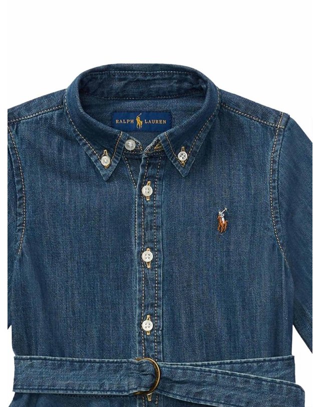 폴로 랄프로렌 [해외직구] 26 F/W 폴로 랄프로렌 VESTITO (KIDS 상품) 312698860K_001INDIGO B0042190892 착용컷