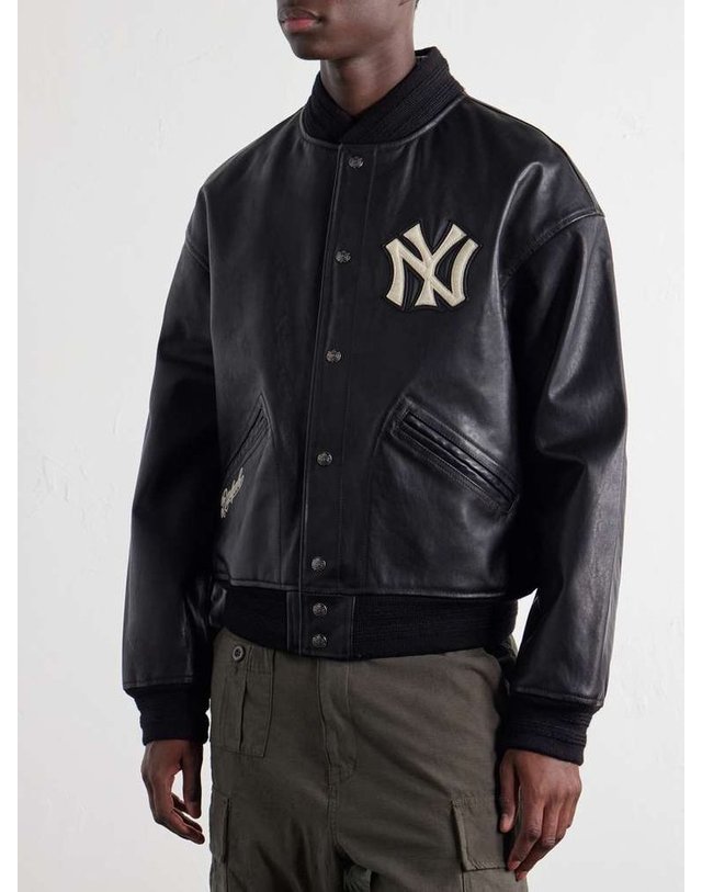 폴로 랄프로렌 [해외직구] 폴로 랄프로렌 MLB APPLIQUED 레더 발시티 자켓 710B27168 B0082328481 착용컷
