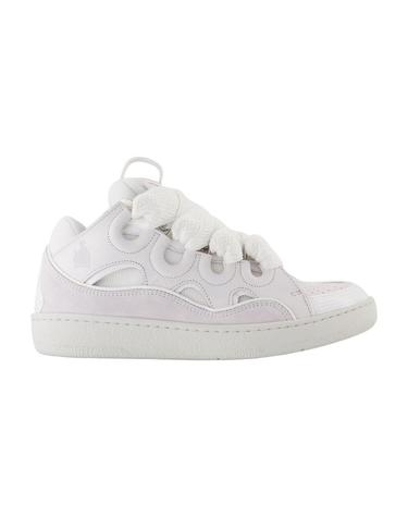 [해외직구] 25 F/W 랑방 CURB 스니커즈 LANVIN 신세틱 화이트 FU-SKDK12-DRAG-P25-00 B0731757320