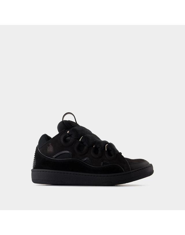 랑방 [해외직구] 25 S/S 랑방 CURB 스니커즈 LANVIN 신세틱 블랙 FU-SKDK12-DRAG-P25-1010 B0731551688 착용컷