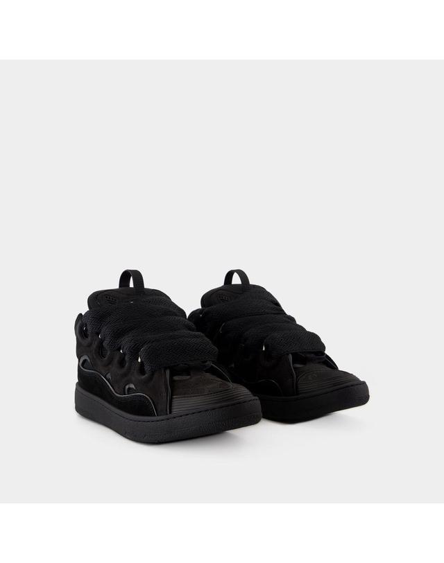 랑방 [해외직구] 25 S/S 랑방 CURB 스니커즈 LANVIN 신세틱 블랙 FU-SKDK12-DRAG-P25-1010 B0731551688 착용컷