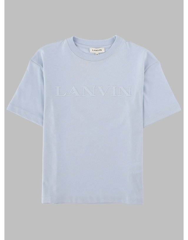 랑방 [해외직구] 26 S/S 랑방 티셔츠 MANICHE CORTE (KIDS 상품) N30360K_79L B0042185163 착용컷