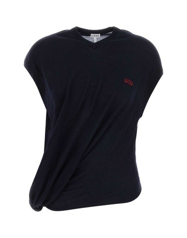[해외직구] 로에베 드레이프 스웨터 S540Y14KHC DARKNAVY B0441977899