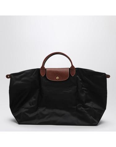 [해외직구] 25 F/W 롱샴 블랙 트래블 백 르 플리아쥬 오리지널 L L1624089-001 B0051850387