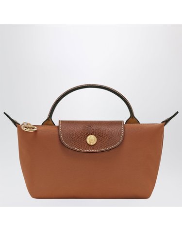 [해외직구] 26 F/W 롱샴 르 플리아쥬 오리지널 PEBBLE 클러치 백 COGNAC 34175089-504 B0052365755