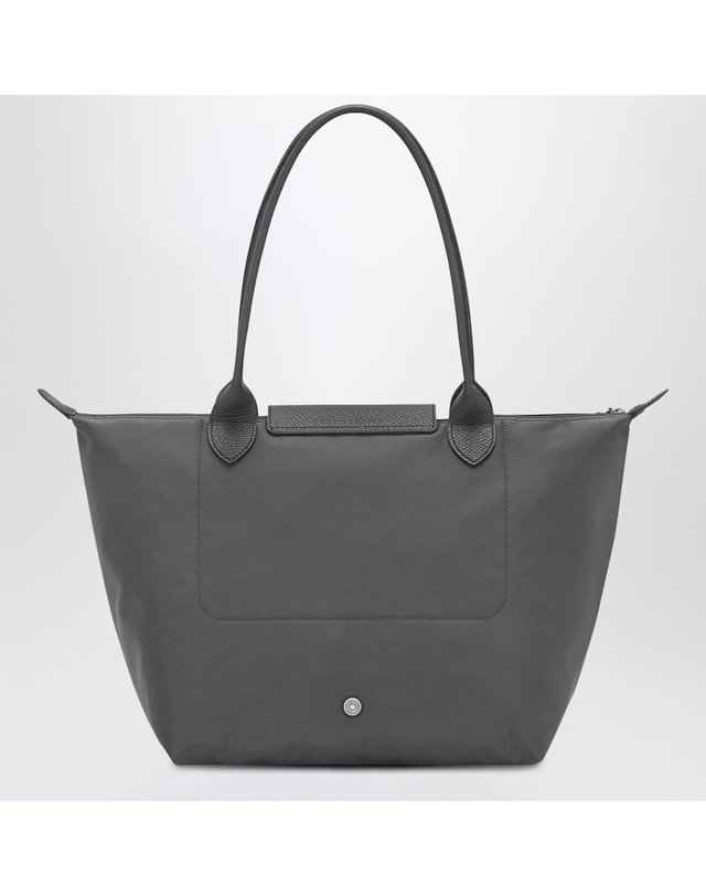 롱샴 [해외직구] 26 F/W 롱샴 ANTHRACITE 그레이 쇼핑 백 M 르 플리아쥬 원 L2605979-012 B0052365757 착용컷