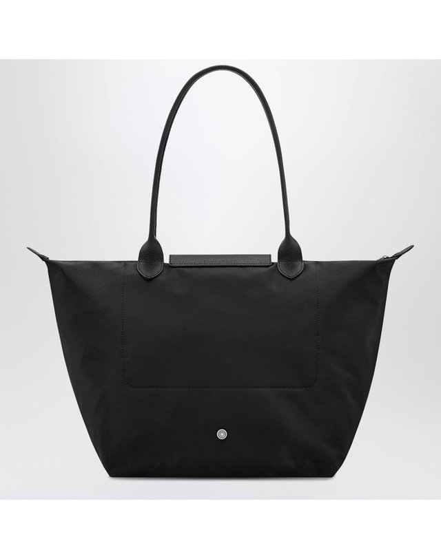 롱샴 [해외직구] 26 F/W 롱샴 블랙 쇼핑 백 L 르 플리아쥬 원 L1899979-001 B0052365759 착용컷