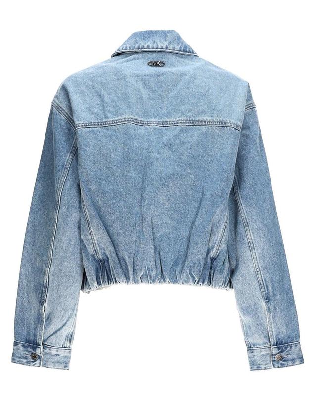 마이클 코어스 [해외직구] 26 S/S 마이클 코어스 데님 봄버 자켓 MR610D3FAU_908HORIZONWASH B0041904389 착용컷